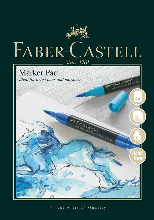 Faber-Castell A4 Gummed Marker Pad - 70gsm - 50 Sheets