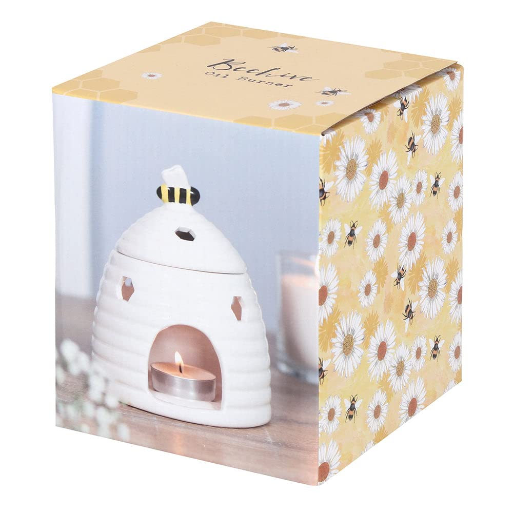 Something Different Oil Burner | White Behive | H14cm x W11cm x D11cm | Pack of 1