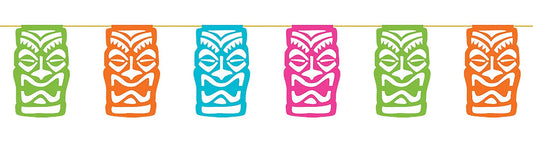 Hawaiian Tiki Flag Banners 3.3m x 30cm