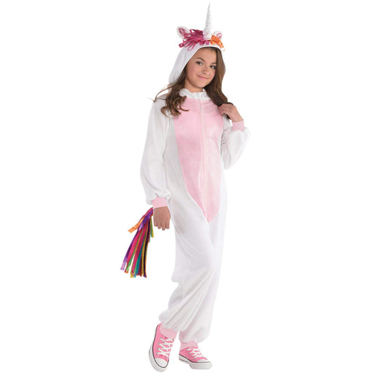 Child Girls Unicorn Zipster Costume (8-10yr)