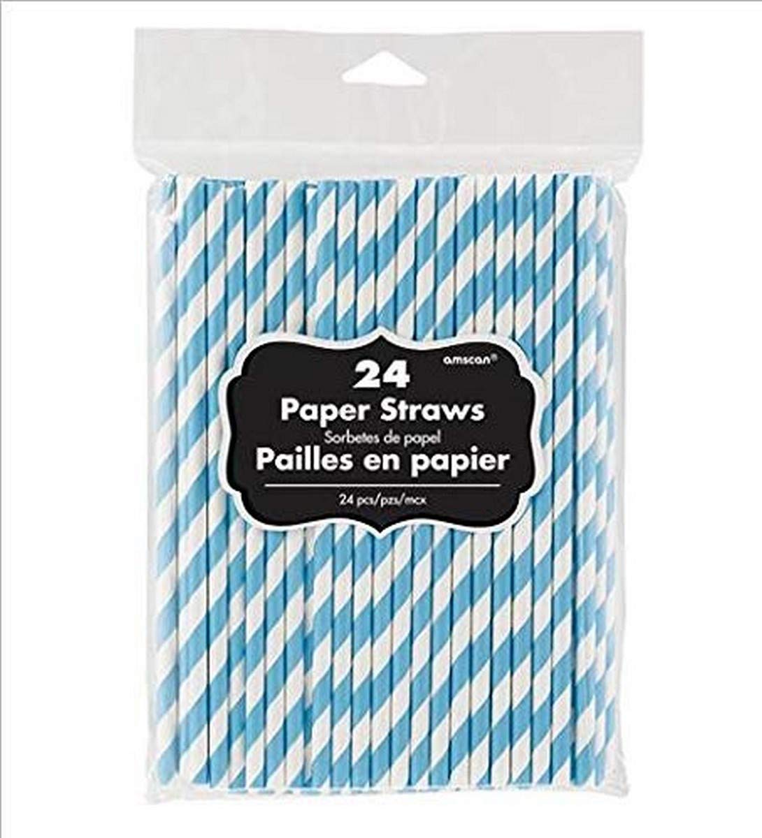 Amscan Paper Straw Lo Ct Carib