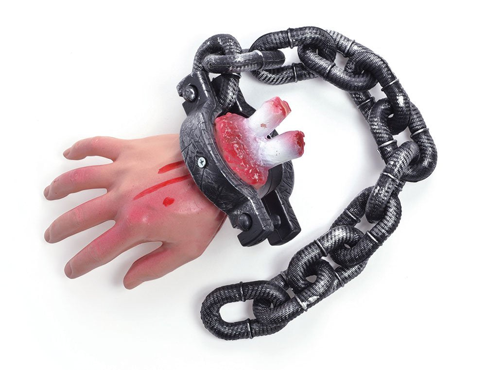 Bloody Hand On Chain, Halloween Fancy Dress, Accessory