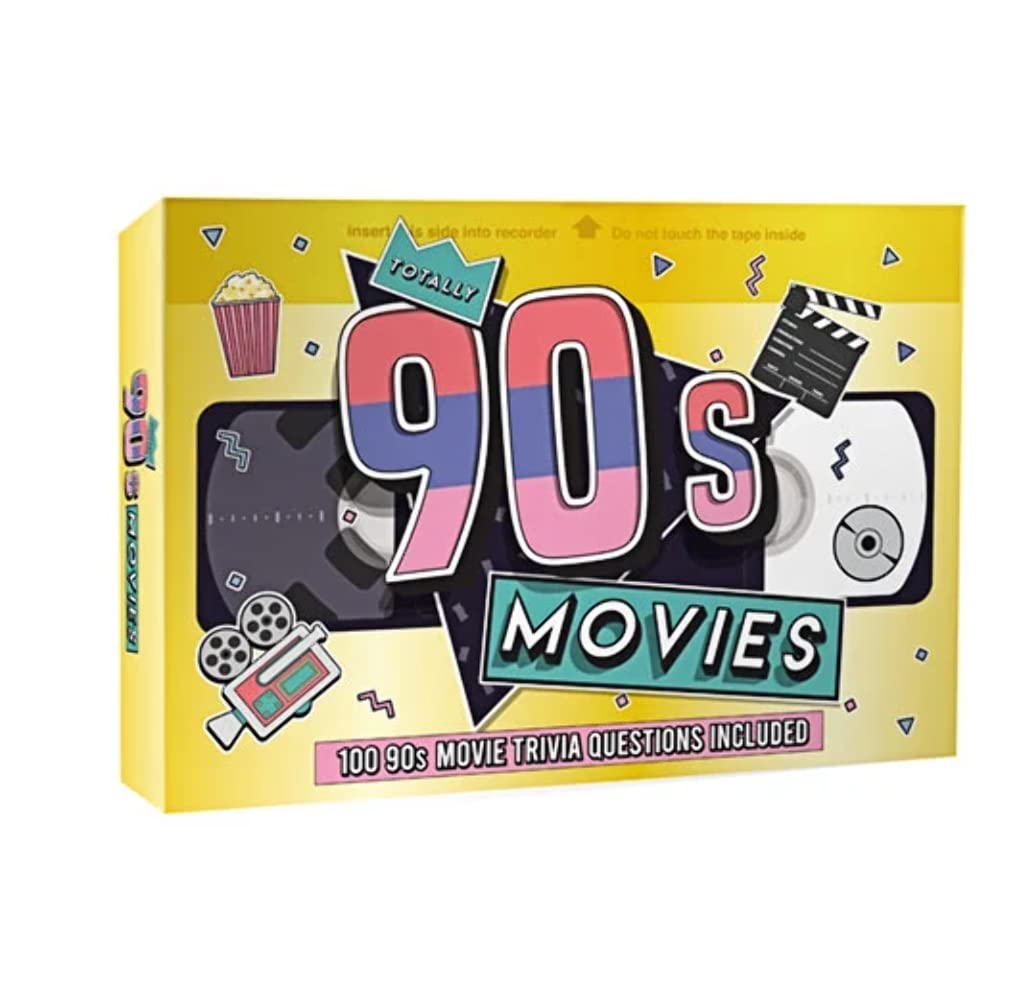 Gift Republic Totally 90s Movie Trivia 100 Cards Questions Game, Multicolor, GR490123