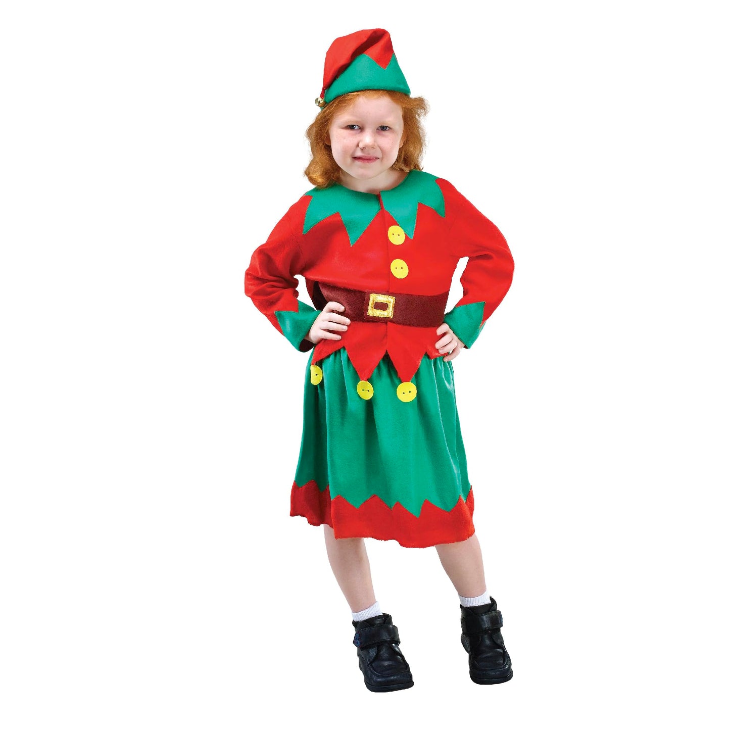 Bristol Novelty Santa's Helper Costume, Green, Small, Approx Age 3 -5 Years, Santa's Helper (S)