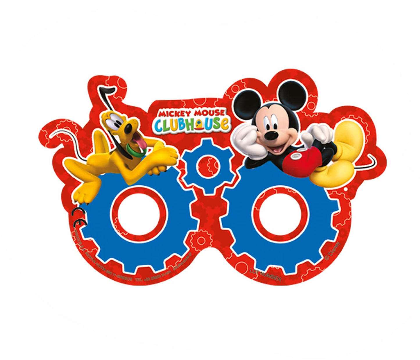 Unique Party 71206 - Disney Mickey Mouse Clubhouse Party Masks, Pack of 6