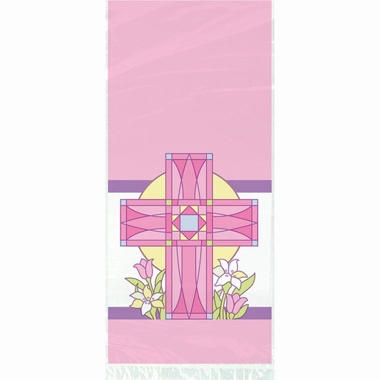 Unique Industries Pink Sacred Cross Religious Cellophane Bags, 20ct, Plastic