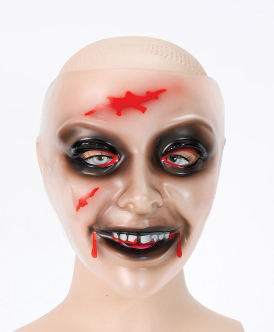 Zombie Transparent Female . (Plastic Masks) - Female - One Size