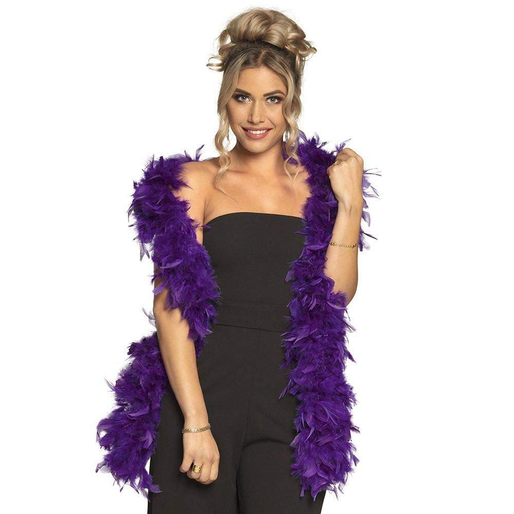 Boland - Feather boa, approx. 180 cm, accessory, show girl costume, carnival, theme party, theme party