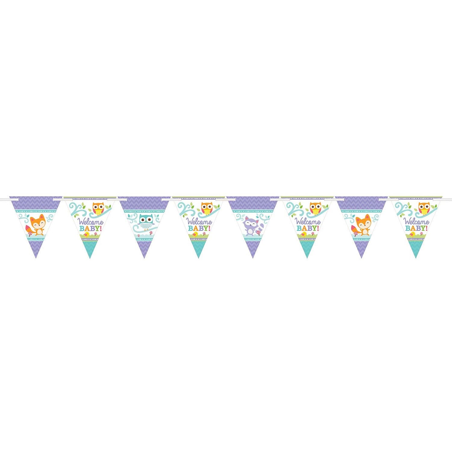 Woodland Welcome Pennant Banner 4.5m