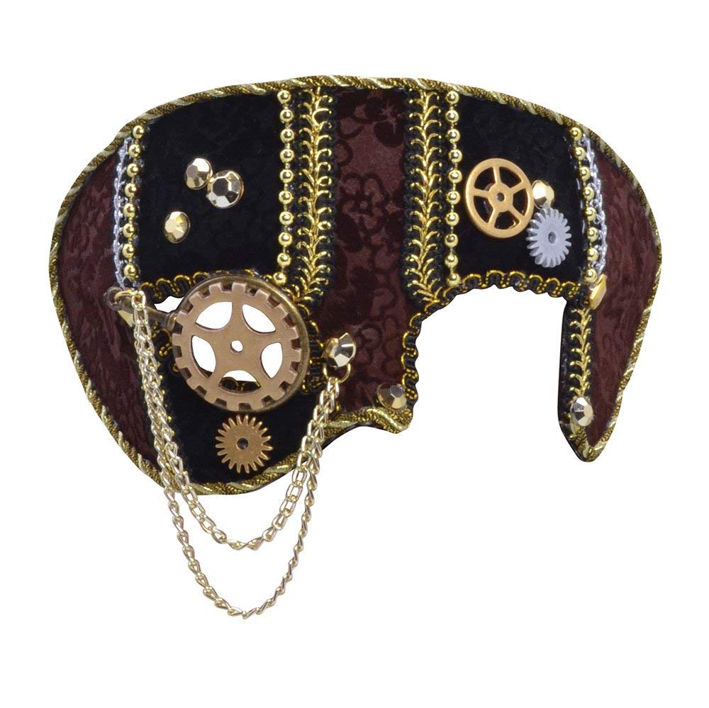 Bristol Novelty Steampunk Eye Mask, Multi-Colour, One Size