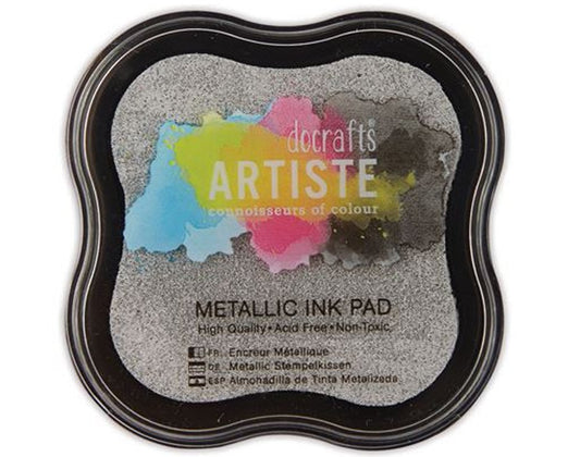 Papermania Pigment Ink Pad, Metallic Silver