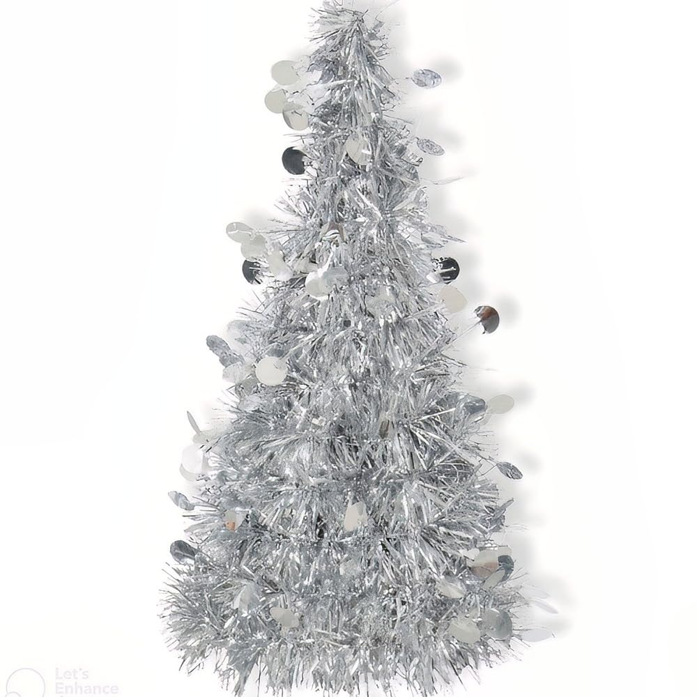 Unique Industries Christmas Centerpiece Decoration Table, Silver