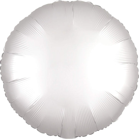 Amscan  Balloon Satin White Circle