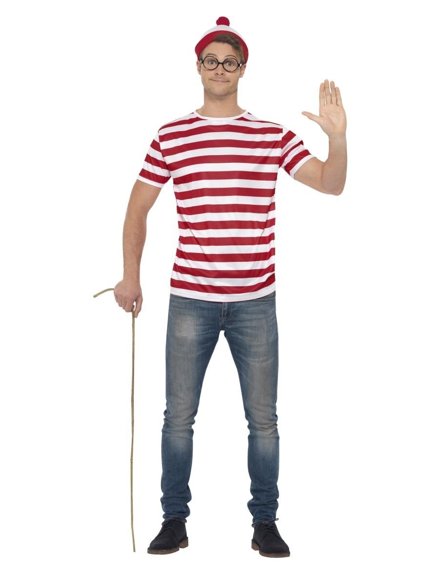 Adult Where's Wally Instant Kit Chest size MEDIUM