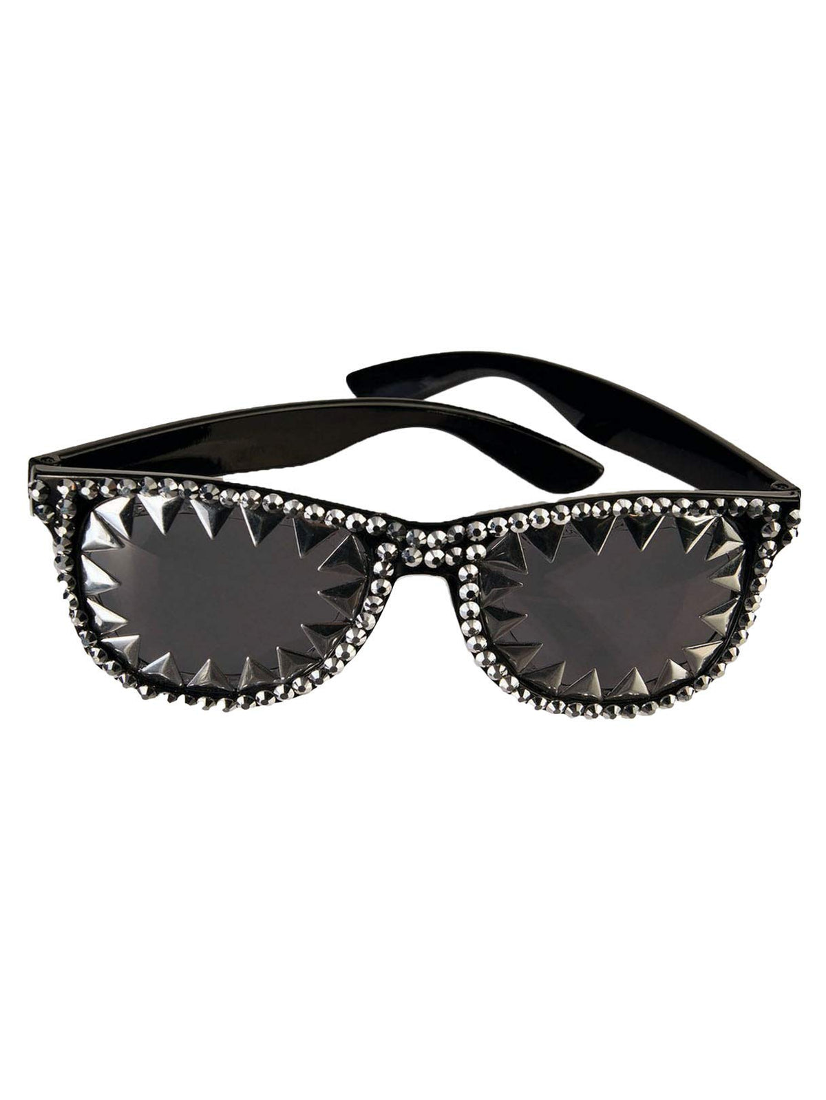Forum Novelties X82646 Glasses 80s Spike & Rhinestone, Men, Women, Black