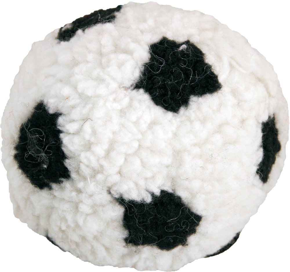 Dog Life Berber Soft Fleece Squeaky Football Dog Toy, 12 cm(Random color delivered)