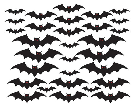 3D Paper Bats Cut-outs /30