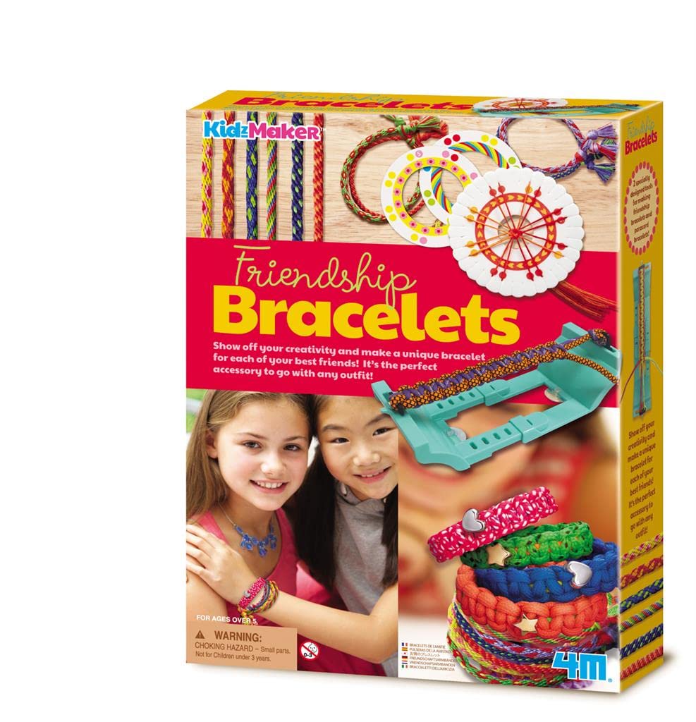 4M Friendship Bracelets Craft Kit, Multi-Colour