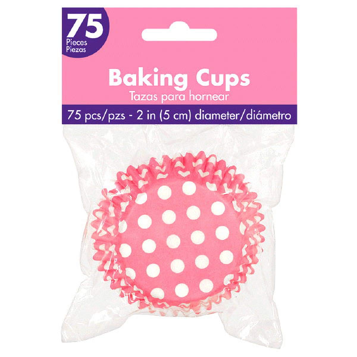 New Pink Dots Cupcake Cases 50mm /75