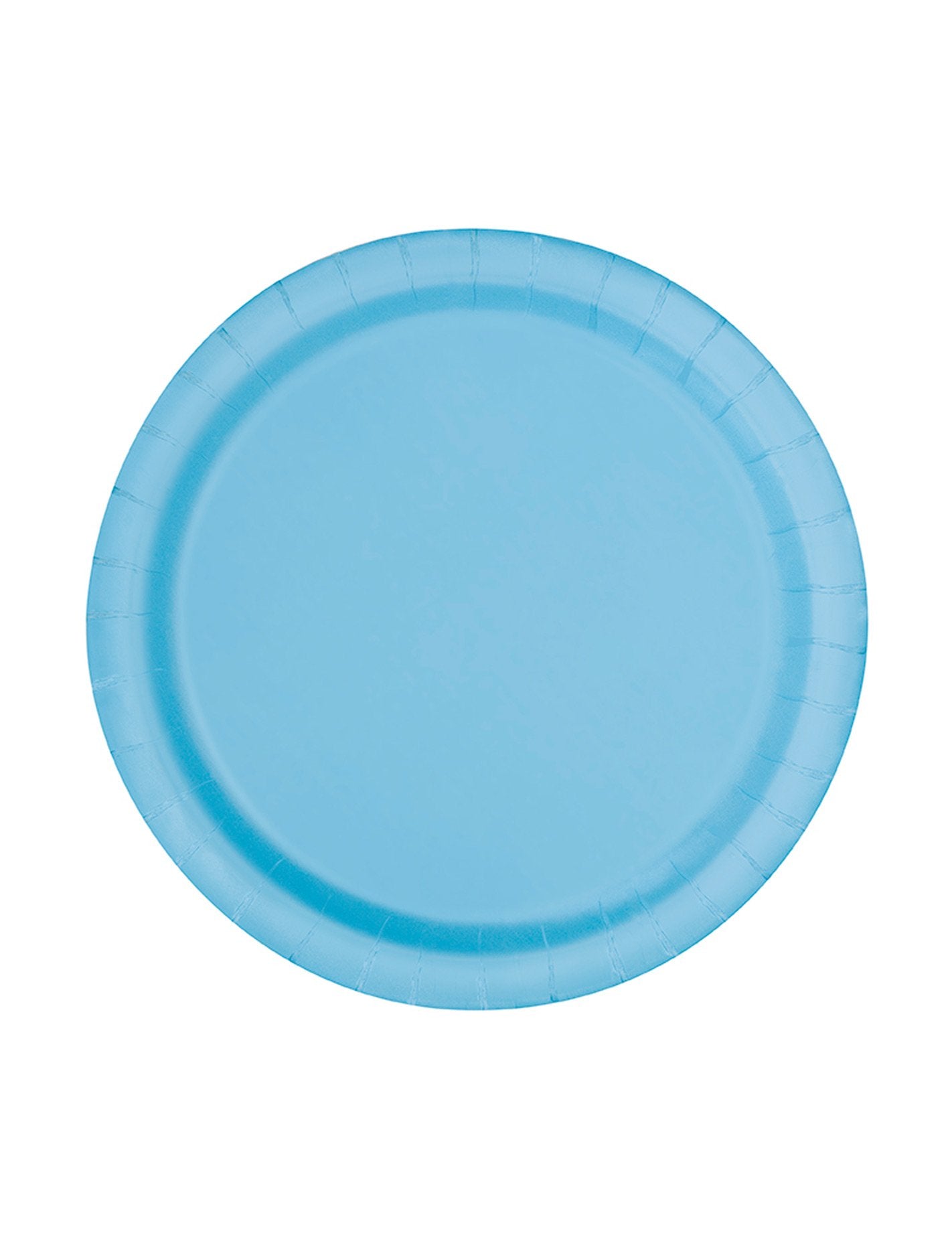 20 Of Paper Plates Pastel Blue 17 cm One Size