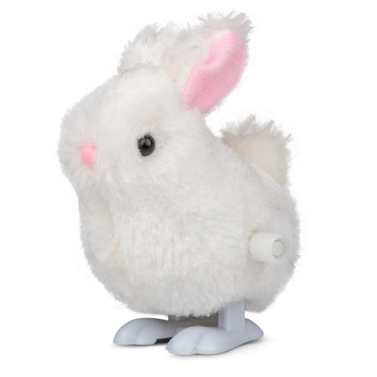 Tobar Clockwork Hopping Bunny, White