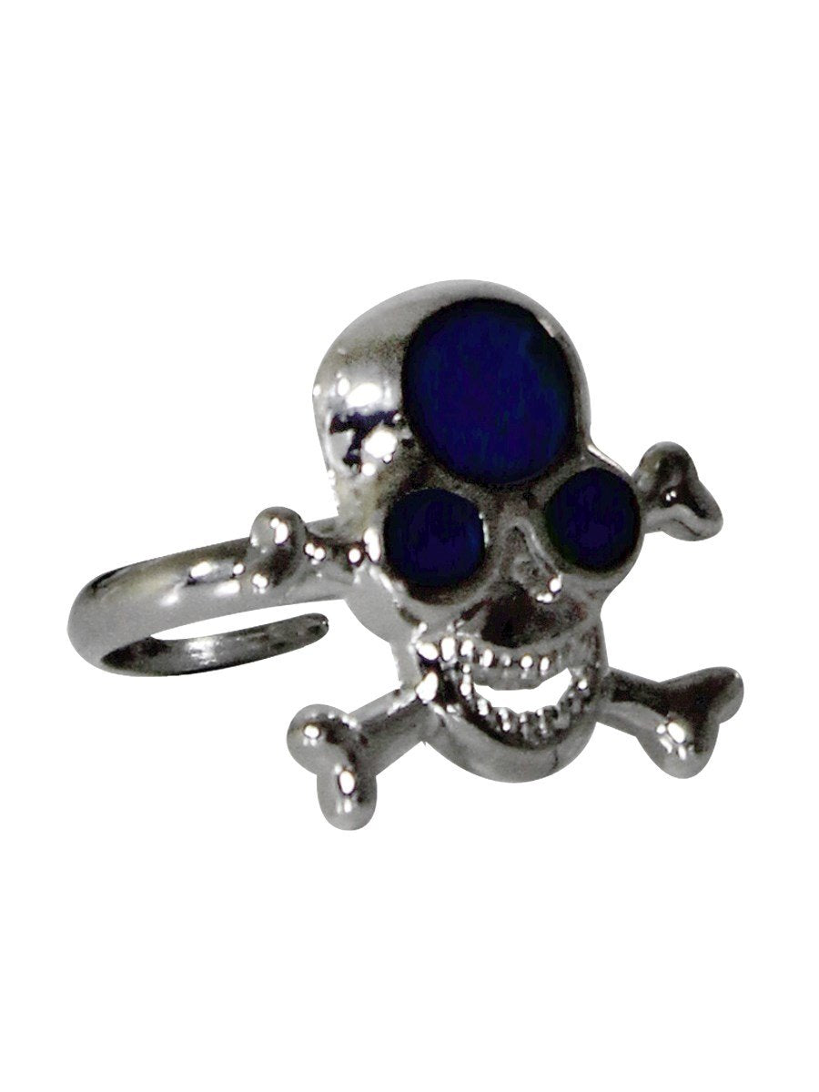 Puckator Skull and Crossbones Mood Ring, Multi, Diameter 1.5-2cm 1.7 x 1.8cm