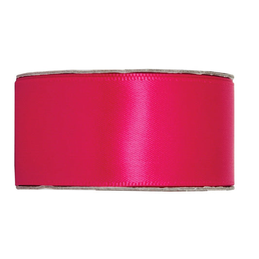 anitas 3 Metre Wide Satin Ribbon - Fuchsia