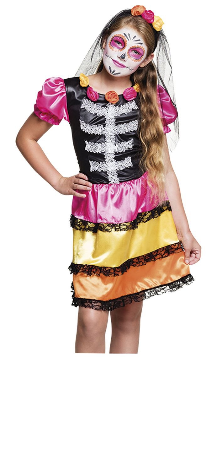 Boland 78115��Ni��a Child Costume Skull, One Size