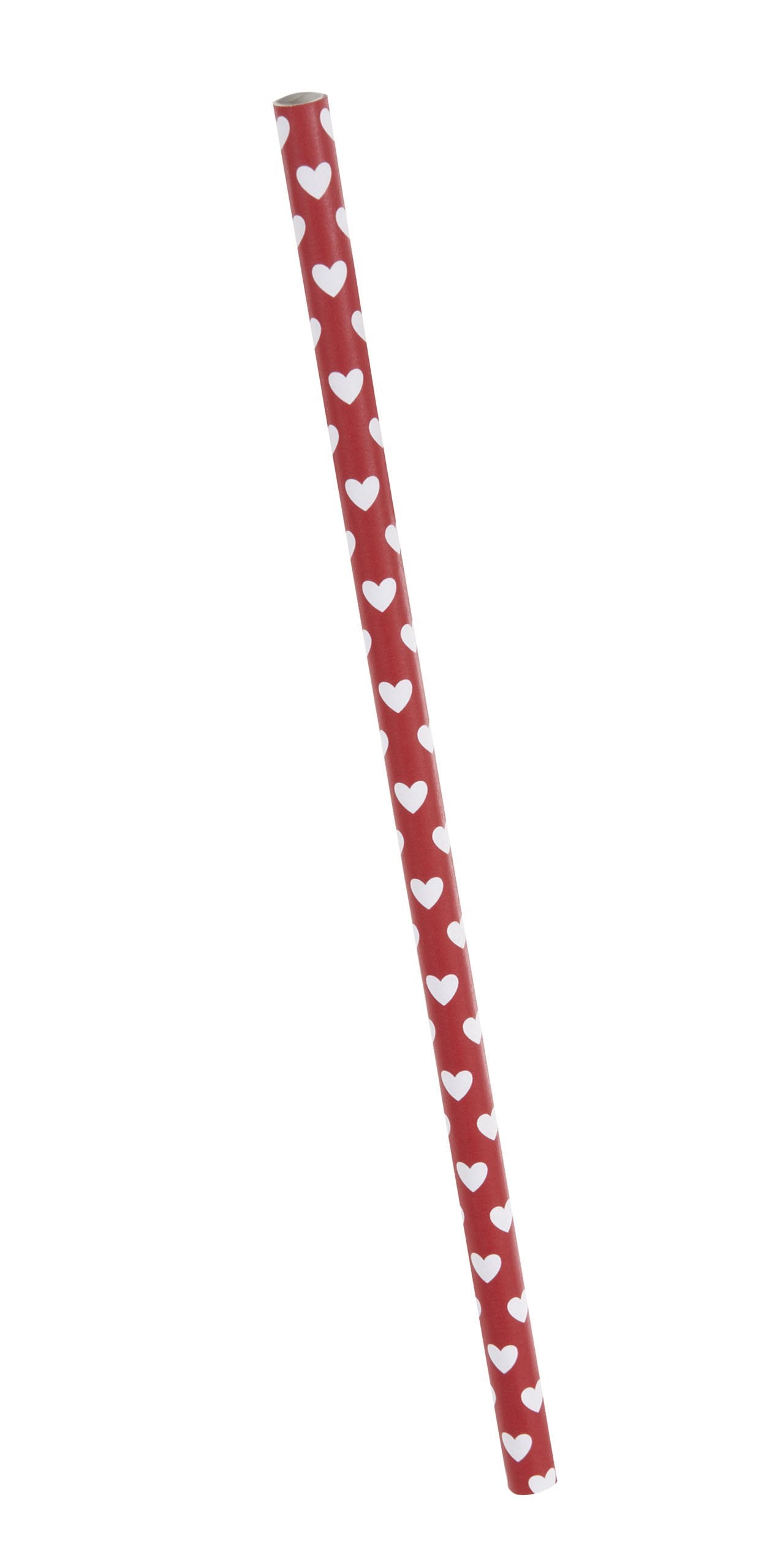 Unique Party - Valentine Heart Paper Straws, Pack of 10