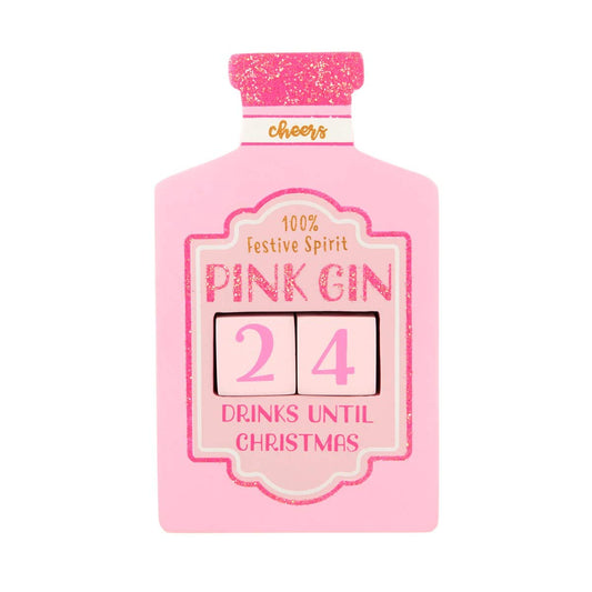 Sass & Belle Pink Gin Christmas Countdown Blocks