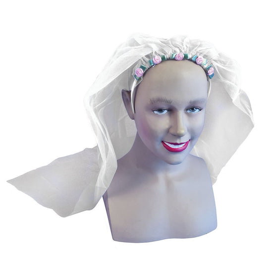 Bristol Novelty Wedding Veil, White, Pack of 1, One Size