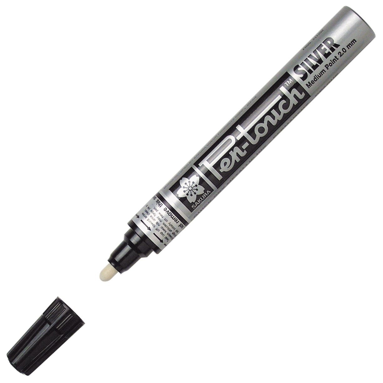 Paint Marker, Medium Point, Water/Fade Proof, Nontoxic, Silver