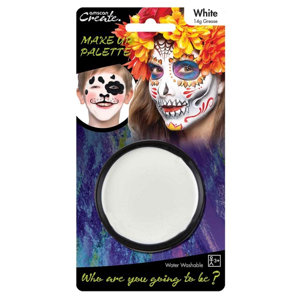 Amscan White Grease Palette Face Paint- 14g