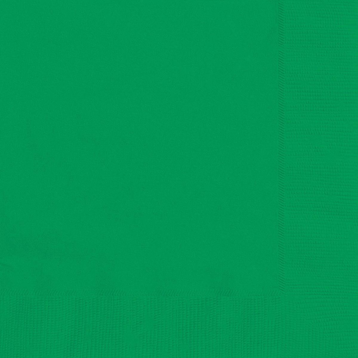 Festive Green Beverage Napkins 25cm /50