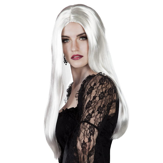 Boland 10106136 Bewitched Witch Long Wig, White, One Size