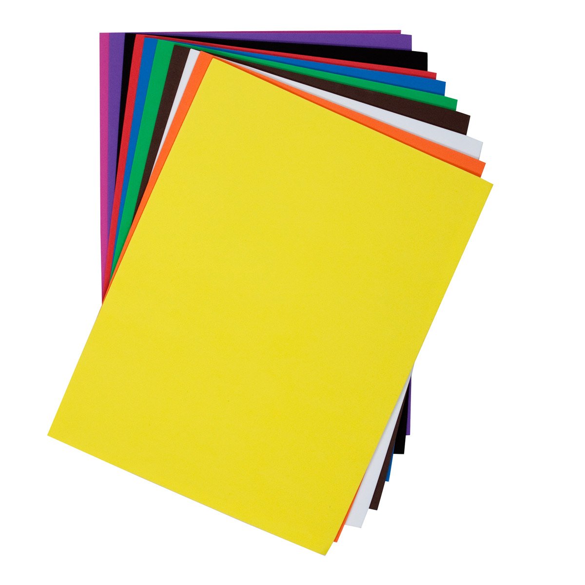 docrafts Craft Planet 9 x 12 Funky Foam Sheets - Assorted Colours (Pack of 10)