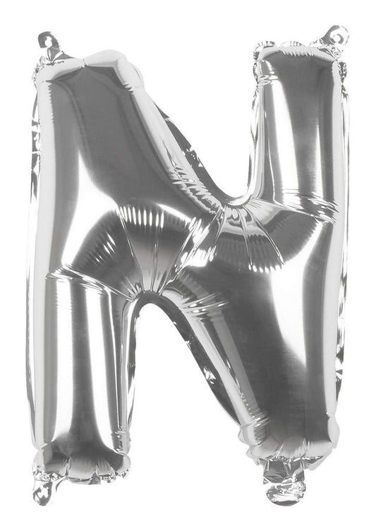 Boland Balloon Letter 'N' (36cm), Silver