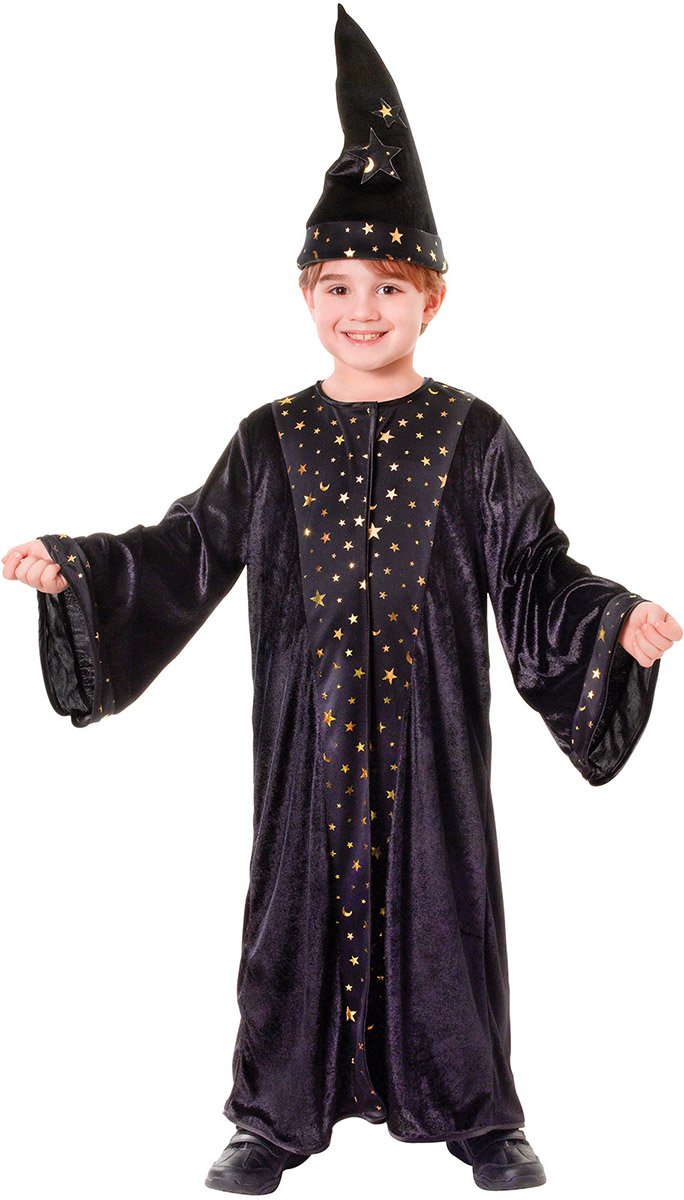 Wizzard - Childrens Fancy Dress Costume - Large - 134cm to 146cm