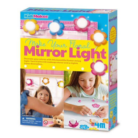 4M Make Your Own Floral Mirror Light, Pink