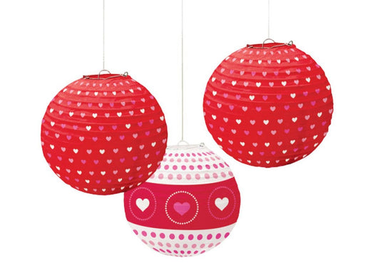 Valentine Printed Paper Lanterns /3