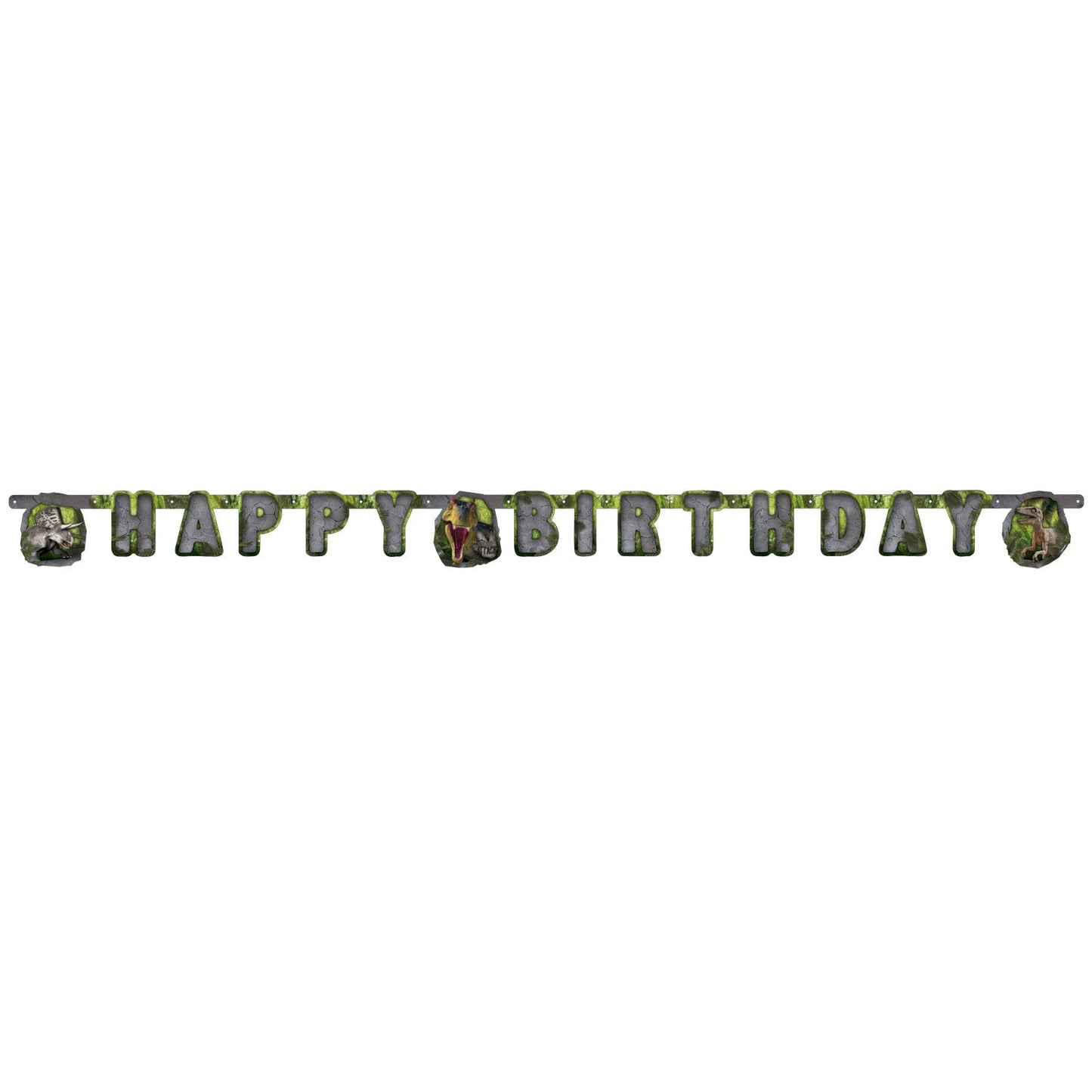 Amscan Dinosaur Attack Letter Banner 1.3m x 10.2cm