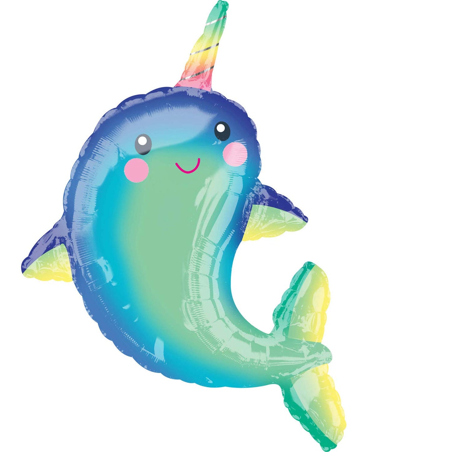 Narwhal SuperShape XL Foil Balloon 29"/73cm x 39"/99cm P35