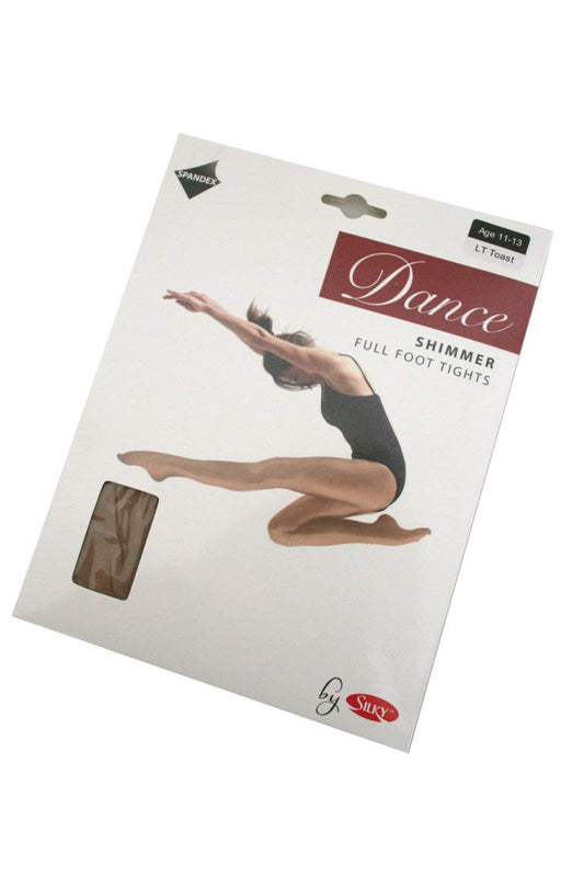 Roch Valley Silky Shimmer Dance Tights Light Toast Age 7-9