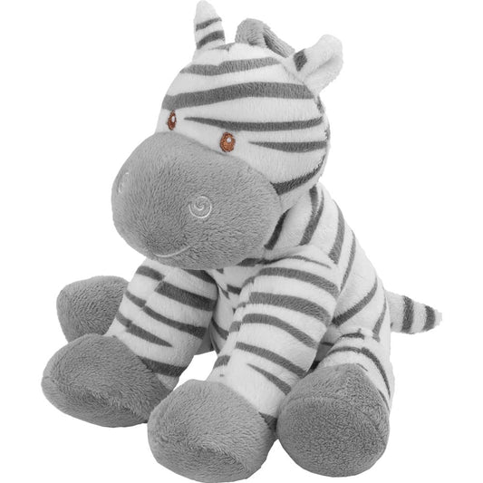 Suki Baby Medium Zooma Soft Boa Plush Toy with Embroidered Accents (Zebra),Grey,white,Medium (Pack of 1)