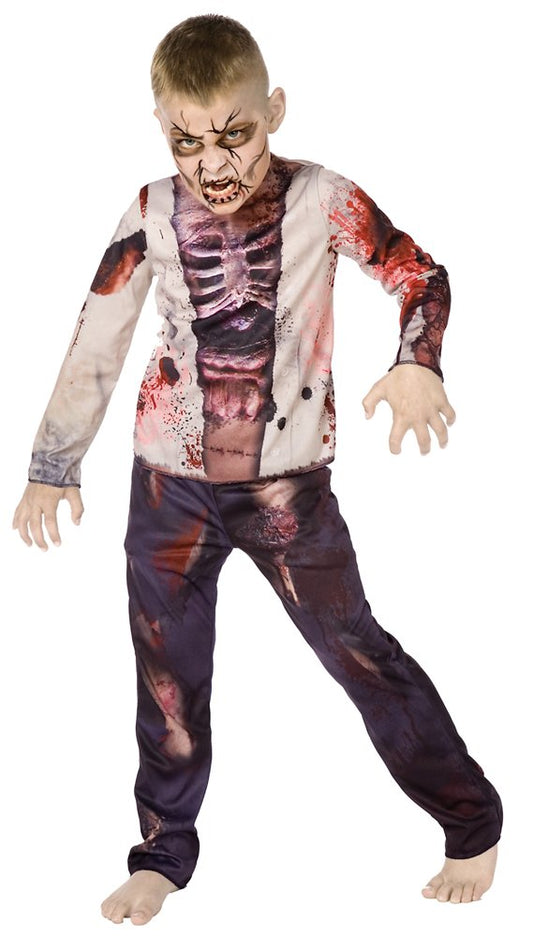 Bristol Novelty Zombie Boy 3D (L) Childs Age 7 - 9 Years