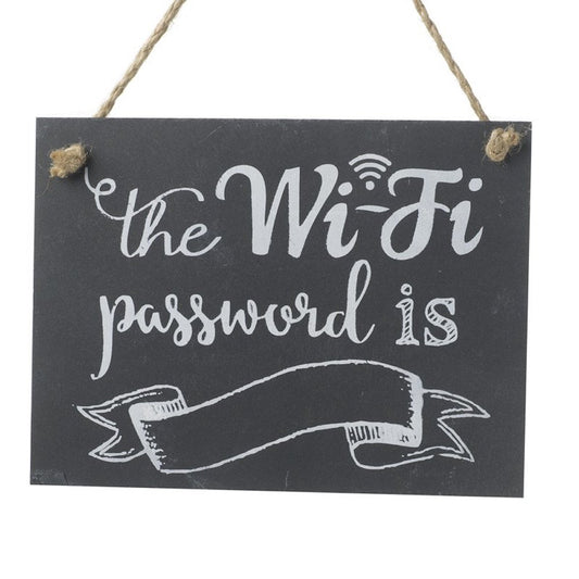 Heaven Sends Wi-fi Password Chalkboard - The Wifi Password is.