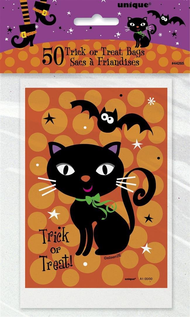 Unique Party - Spooky Boots Treat Bags, Pack of 50