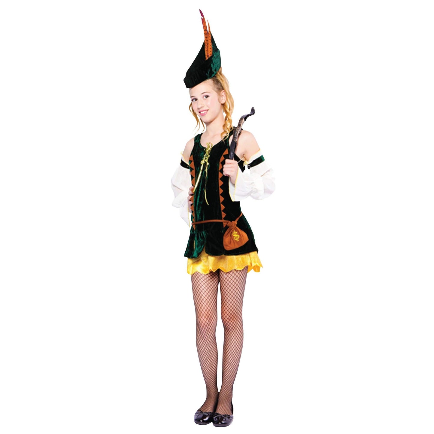 Bristol Novelty TC102 Costume | Forest Hunting Girl | Multicolor | Pack of 1 | Teen Size, Small
