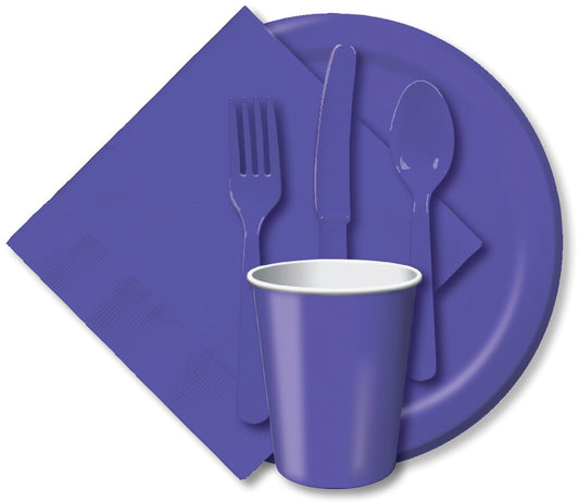 Paper Dinner Plates 9" 24/Pkg-Purple