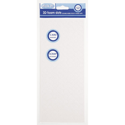 Stick it! Foam Dots, White, One Size